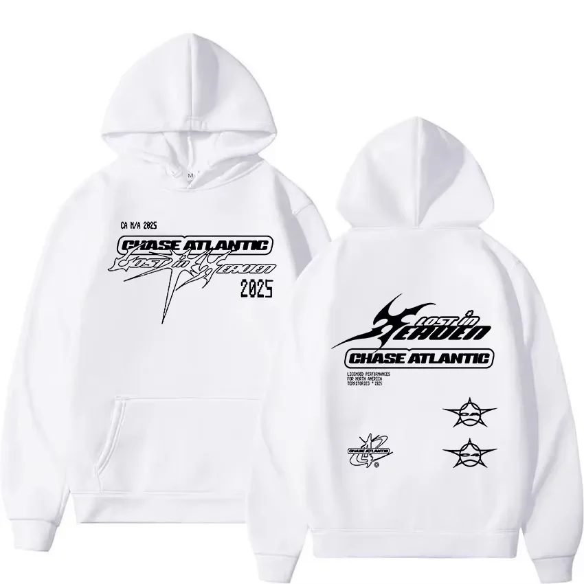 2026 New Unisex Chase Atlantic Hoodie Lost in Europe UK Tour Graphic Pullover Harajuku Street Casual Tops