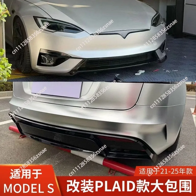 For Plaid For Tesla MODELS 26 Rear Bar Large Surround Bumper 21-25