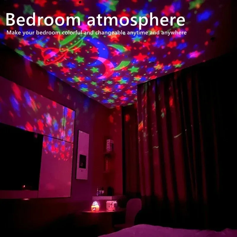 Northern Lights Starry Sky Projector LED Night Light with Remote Control USB A Variety of Styles for Home Bedroom Party Decor