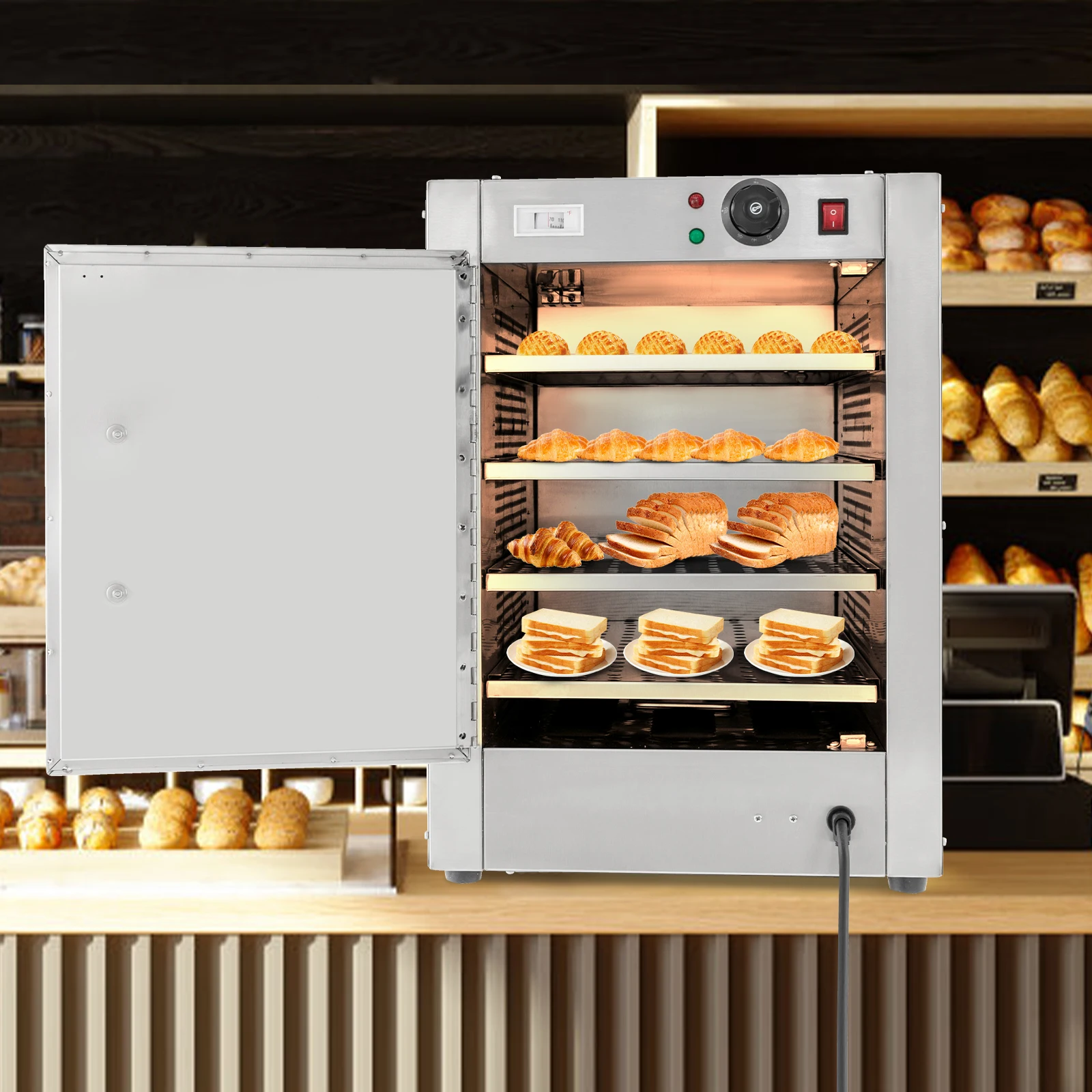 

4 Tiers Hot Box, Food Warmer, Heated Holding Cabinet