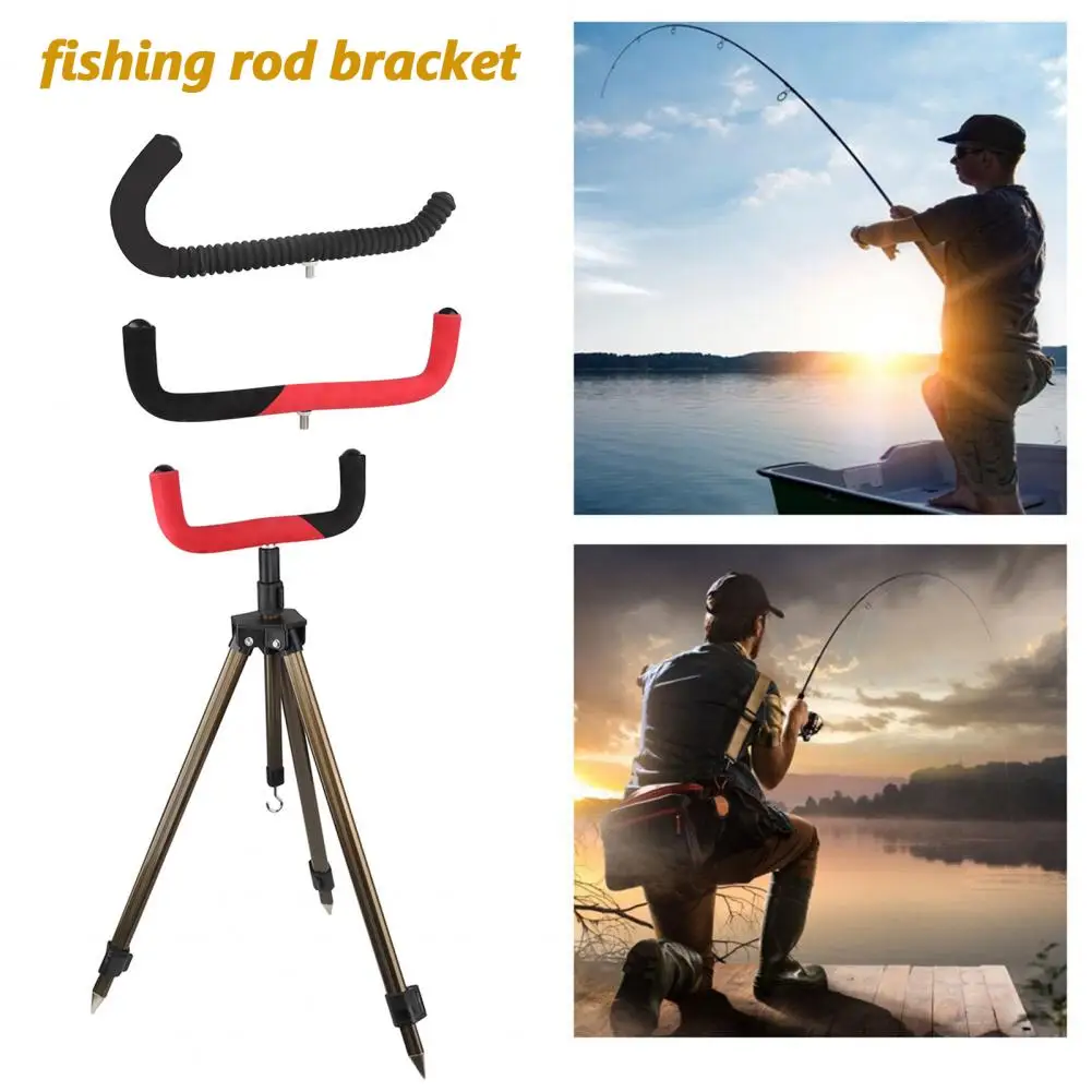 Fishing Rod Bracket High Stability Strong Load-bearing Wear Universal Fit Easy Install EVA Soft Fishing Rod Stand Holder Tackle