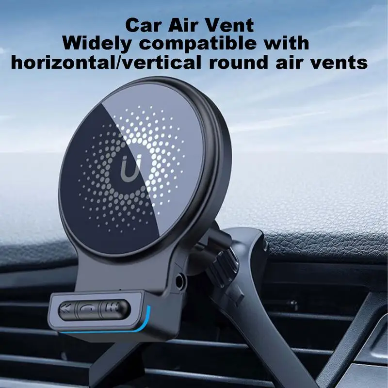 

Magnetic Car Charger Mount Air Vent Cell Phone Holder 360 Degree Rotation Phone Stand Wireless Car Charger For Most Smartphones