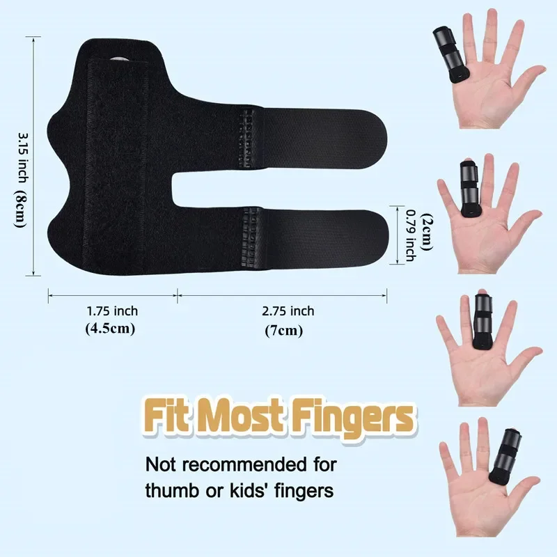 2pcs Trigger Finger Splint Finger Support Brace Finger Stabilizer for Broken Fingers Straightening Arthritis Immobilization Pain