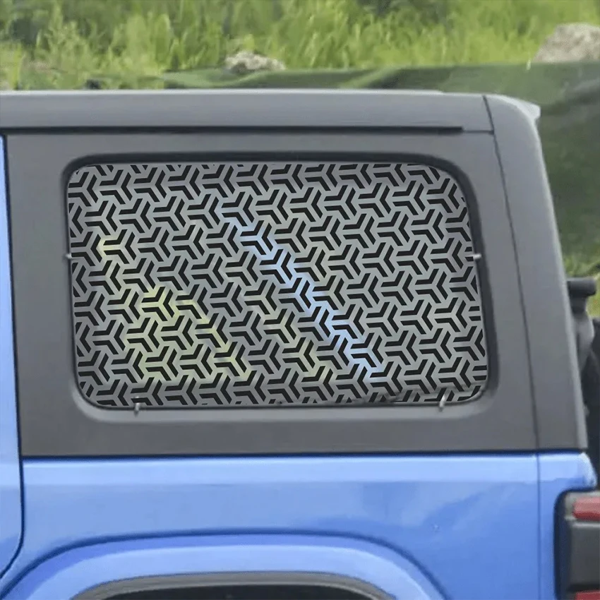 Matte Black Car Stickers Honeycomb Auto Decal Waterproof Scratches DIY 75X50CM Hexagon Geometric Mesh Pattern for Tunning - view 3