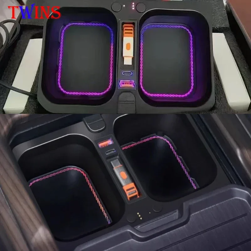 

Car Quick Charging Auto Expansion Ambient Light Fragrance Expansion Dock Fit for JETOUR Traveler T2 2023-2025 Car Interior Parts