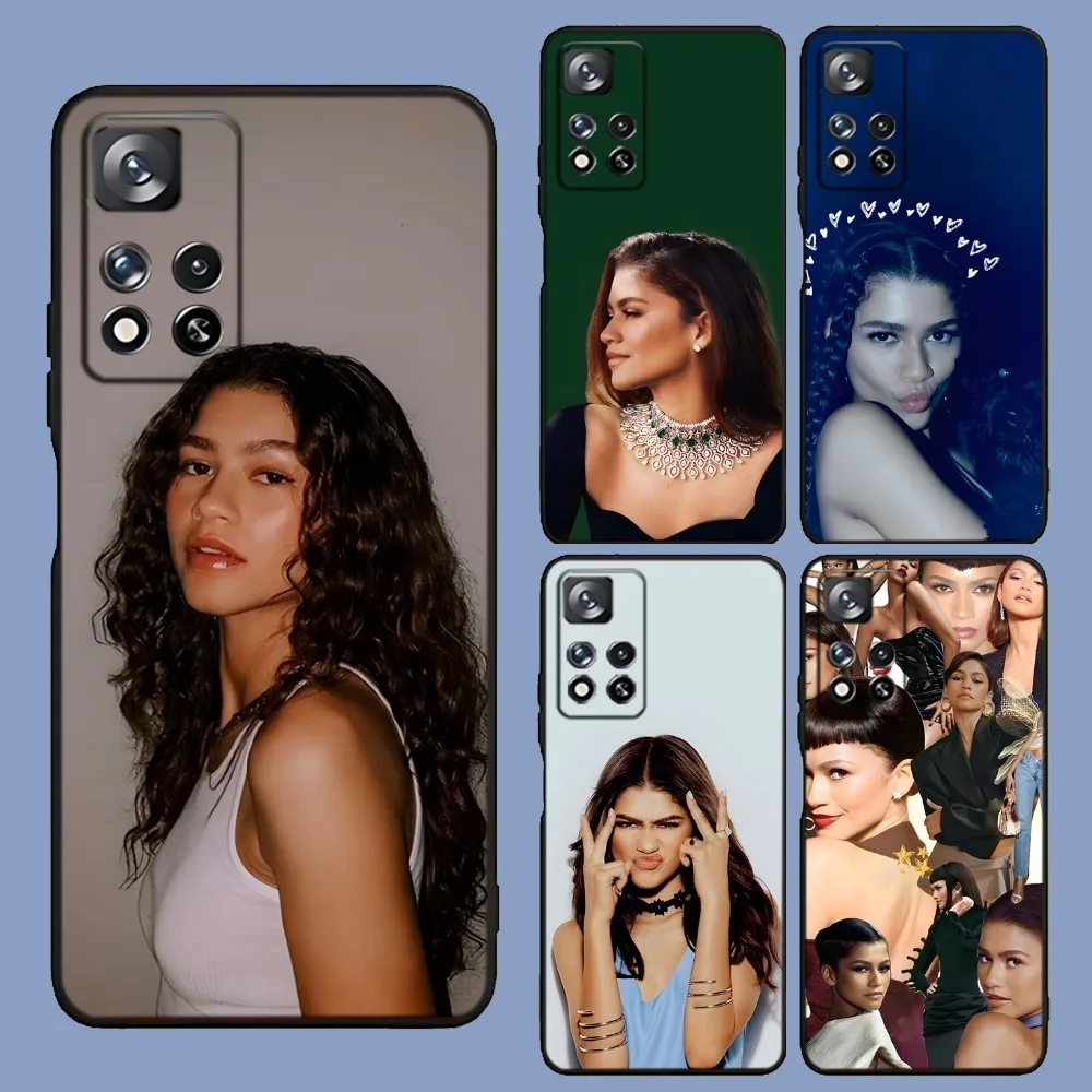 Z-Zendaya Phone Case For Samsung Galaxy A13,A21s,A22,A31,A32,A52,A53,A71,A80,A91 Soft Black Cover