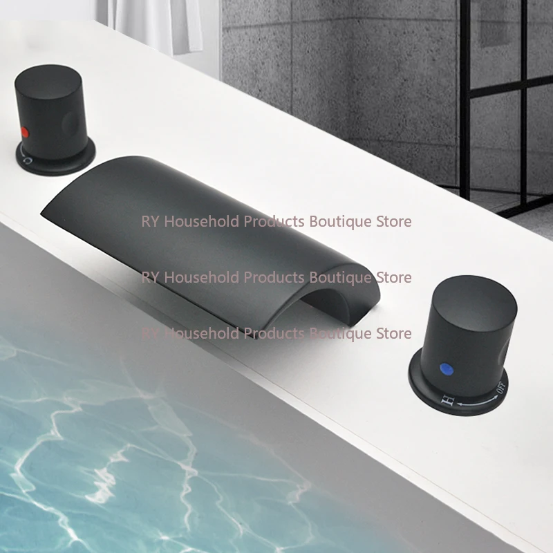 Large Flow Hot and Cold Water Switch Bathtub Waterfall Faucet 6 Minutes DN20/one Inch DN25