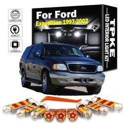 TPKE 16Pcs LED Interior Map Dome Vanity Mirror Door Light Kit For Ford Expedition 1997 1998 1999 2000 2001 2002 Car Accessories