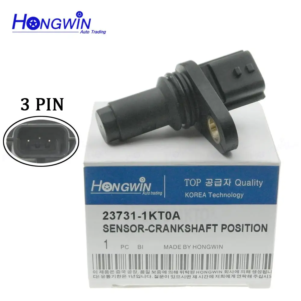 Engine Crankshaft Position Sensor 23731-1KT0A 237311KT0A Fit for Nissan Versa 2010 - 2018 Versa Note 2014 - 2018 1.6L SS11994