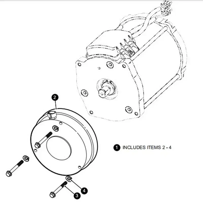 تصميم محسن لفرامل المحرك الأول الأفضل مبيعًا يناسب EZGO Elite RXV 2008 وما فوق عربة الجولف OEM # 610065/605867