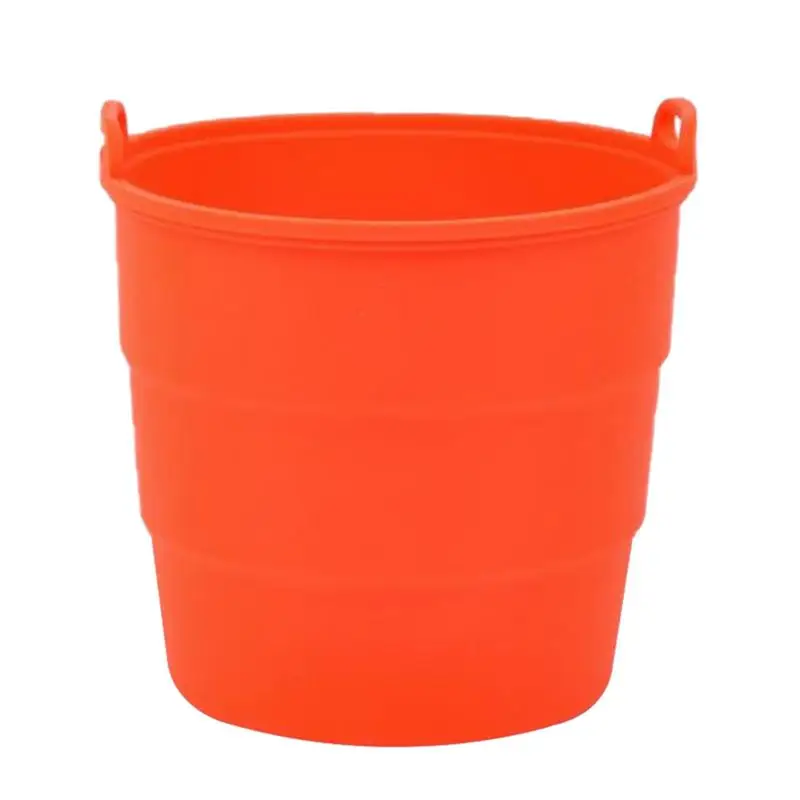 

Bucket Tray Liner Silicone Grease Bucket Inserts foe Camping Grills Reusable Replacement Bucket Liner BBQ Bucket Drip Liners for