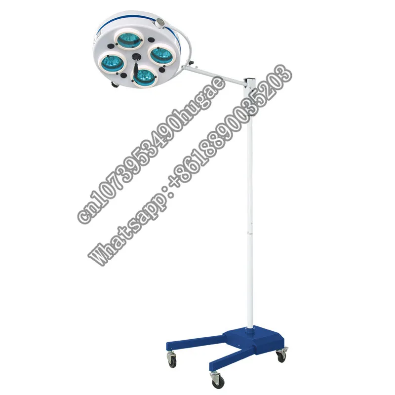 

AC/DC Medical Vertical 4 Reflector Surgery Room Light Shadowless Theater Operation Lamp with Battery