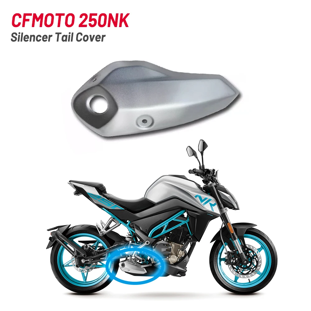 For CFMOTO Original Accessories 250NK NK250 Motorcycle muffler tail cover Motorcycle Aluminum exhaust hood