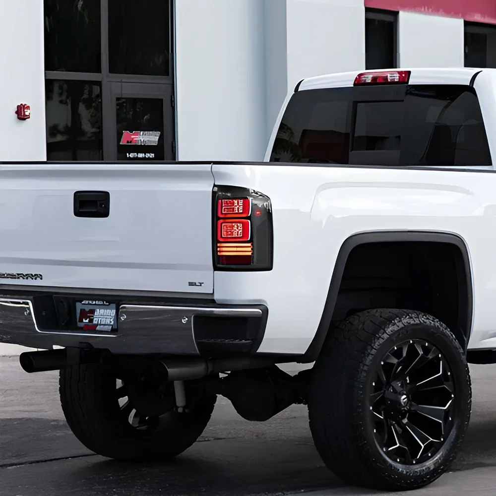 

Авто задние фонари для Chevrolet Silverado 2007-2018, светодиодные автомобильные задние фонари в сборе, обновление динамических стоп-сигналов, аксессуары для инструментов