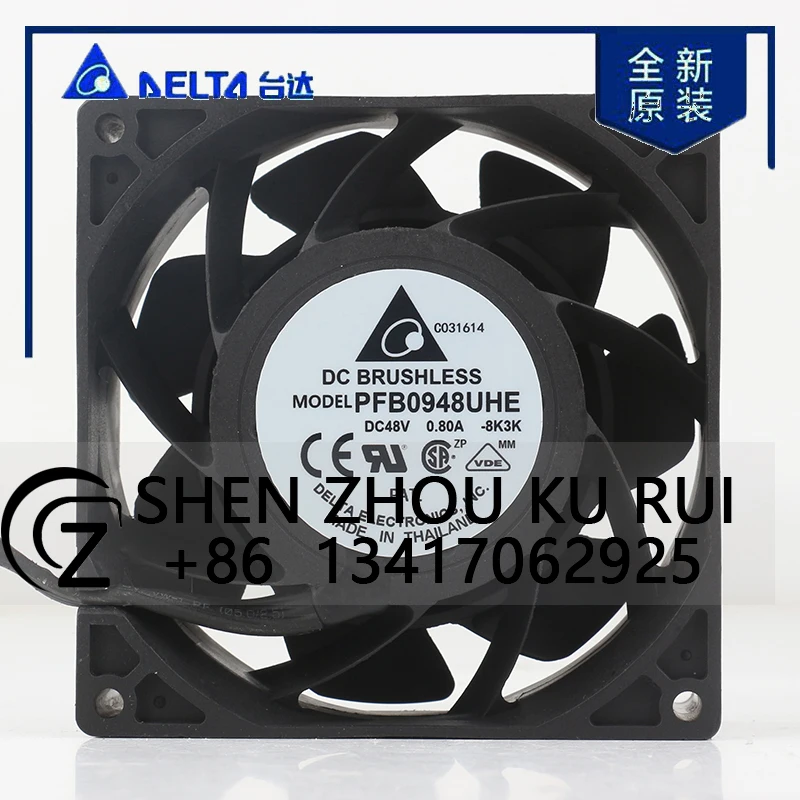 

Delta PFB0948UHE 5V 12V 24V DC 48V 0.80A AC EC 9038 90X90X38MM 9CM PWM Temperature control High air volume inverter cooling fan