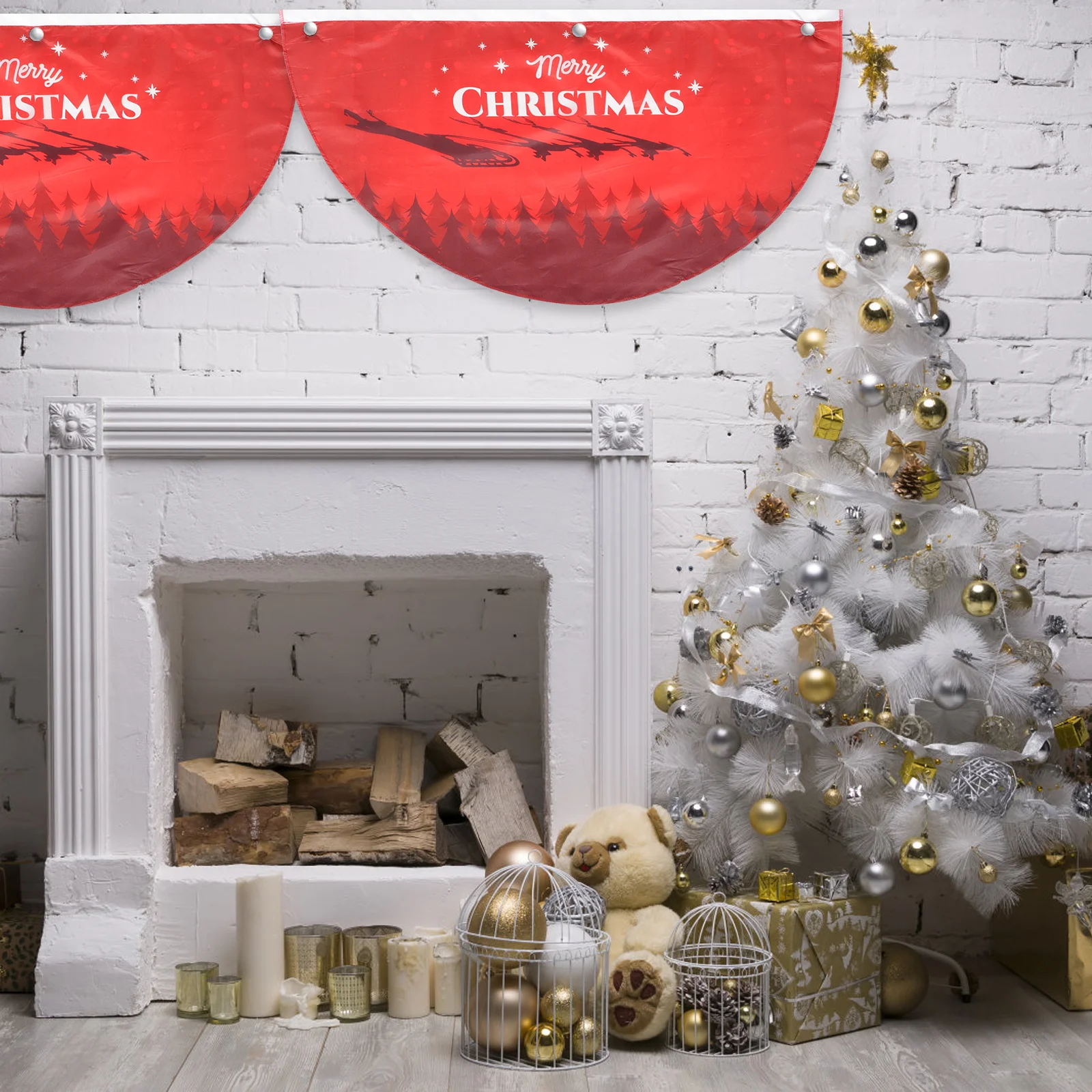 

1pc Fan Flag Bunting With Metal Grommets For Outdoor Porch Garden Carnival Party Decorations Carnival Party Decoration Flags