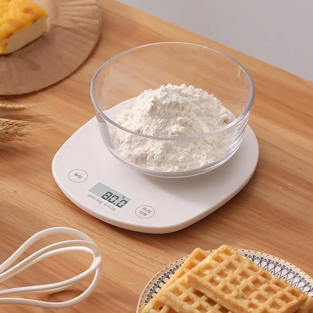 Food Weight Measuring Device Precision Kitchen Food Scale Set with Easy-to-read Digital Display for Cooking for Meal for Baking