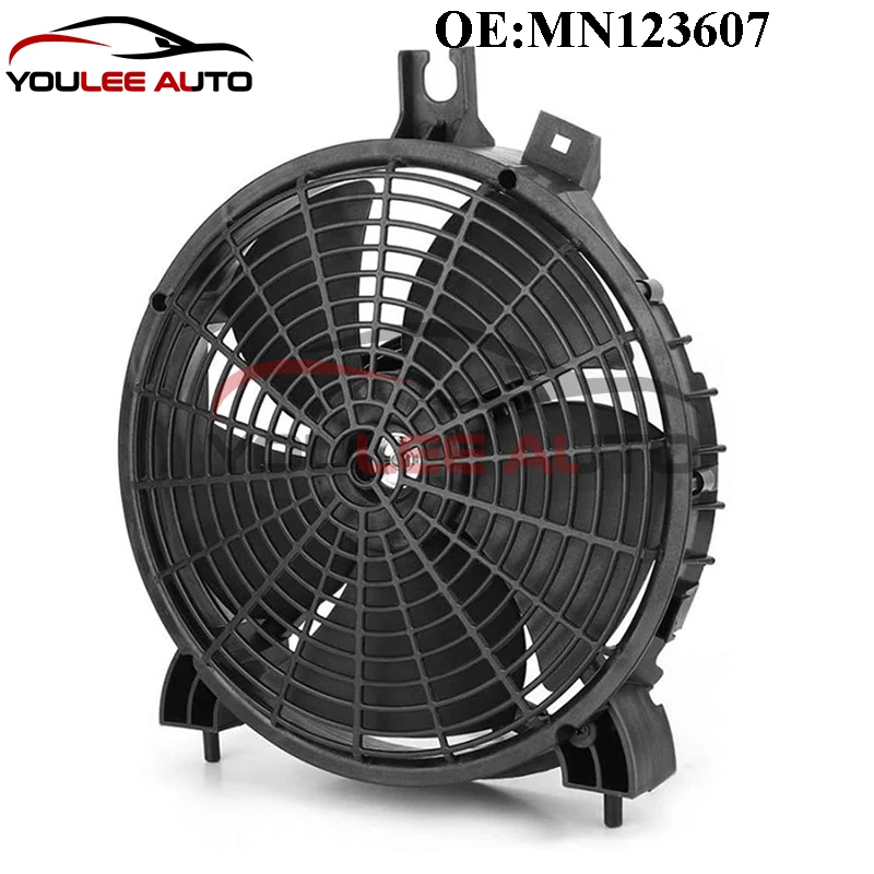 New MN123607 Air Condition Condenser Fan Motor & Shroud For Mitsubishi Pajero Montero Sport L200 Triton Auto Parts