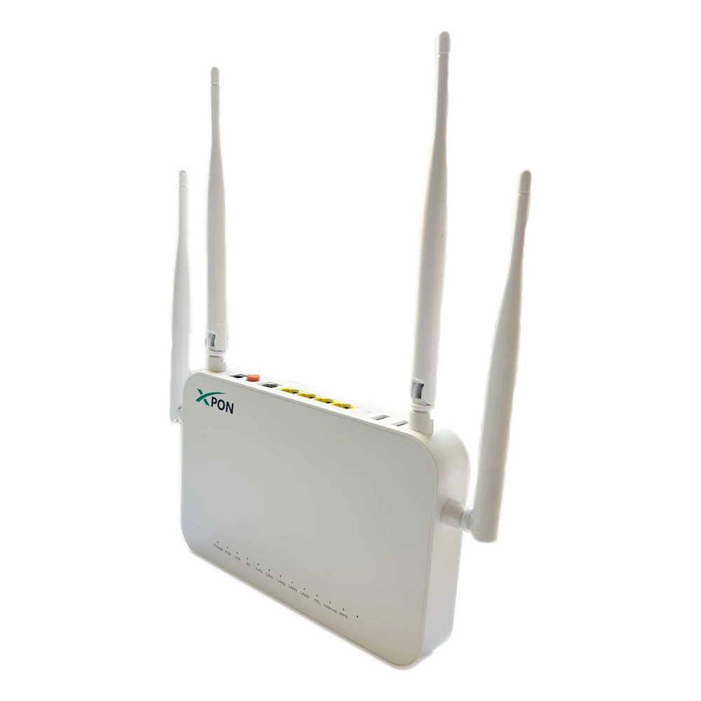 100% originele nieuwe XPON ONU GE 2USB TEL HGU WIFI 2.4G & 5G Dual Band ONT EPON/GPON Engels versie L881G glasvezel router