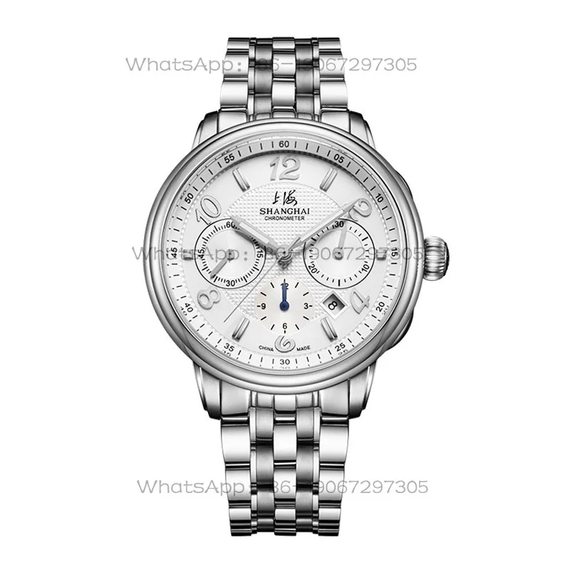 Time Island Watch 1 Store Shanghai Multifunctional Chronograph Automatic Mechanical Watch Stainless Steel Waterproof Male