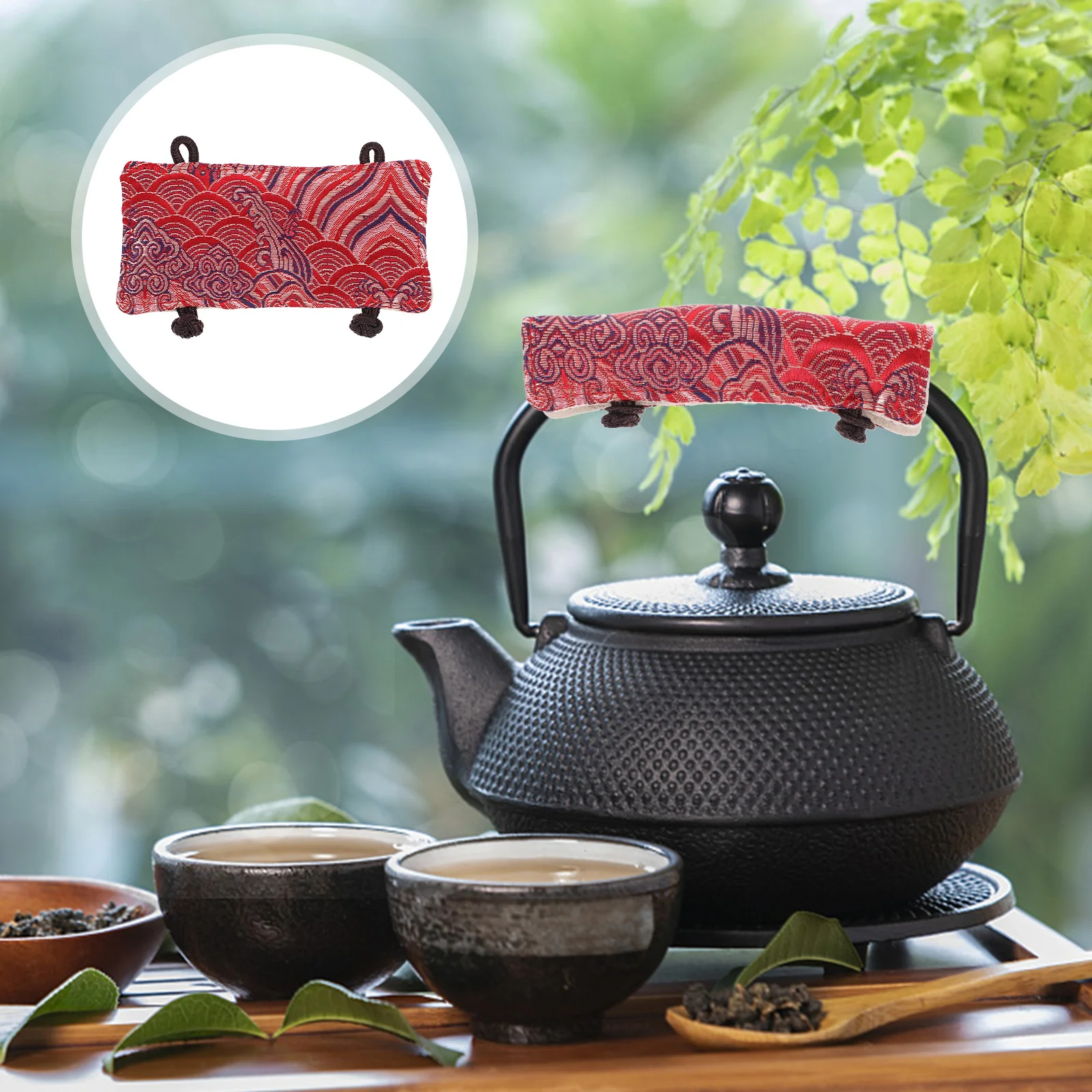 

Teapot Handle Glove Kettle Cover for Washable Teaware Protector Viking Kettles Cloth Covers