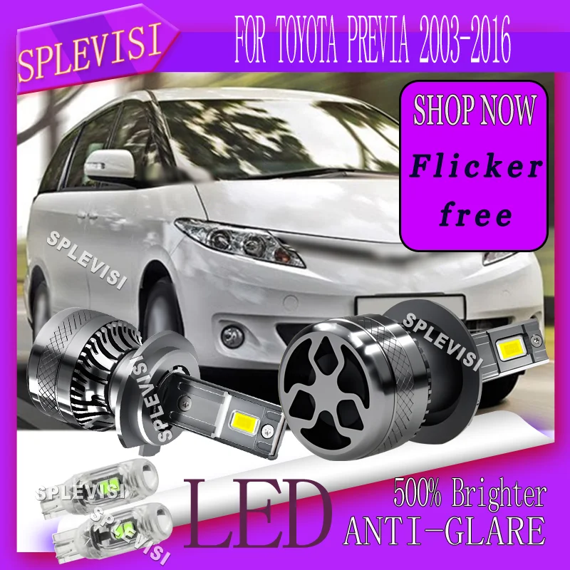 

Built-in Fan Warranty 200W/Bulb DC 12V/24V Low Beam Lights For TOYOTA PREVIA 2003 2004 2005 2006 2007 2008 2009 2010 2011-2016
