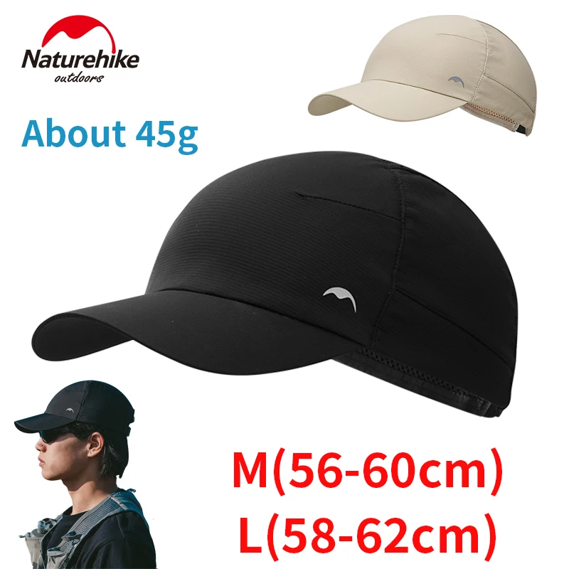 네이처하이크 초경량 스포츠 모자 UPF1000 + 등산 야외 여름 선 스크린 하이킹 모자 남성용 여성용 러닝 야구 모자