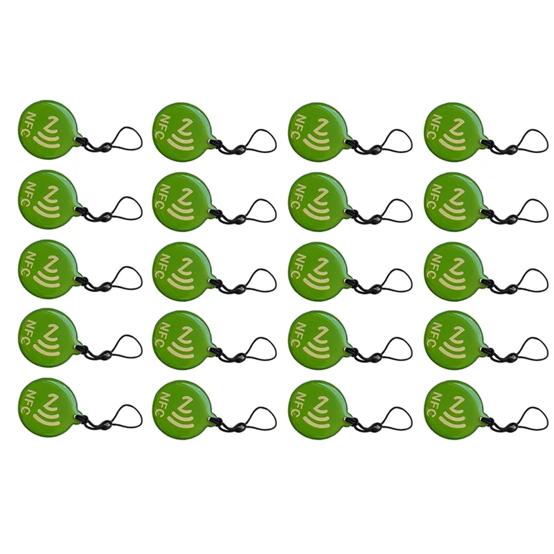 20Pcs NFC Tags Lable Ntag213 13.56Mhz Smart Card For All NFC Enabled Phone Smart Business Card NFC 31.5X28mm