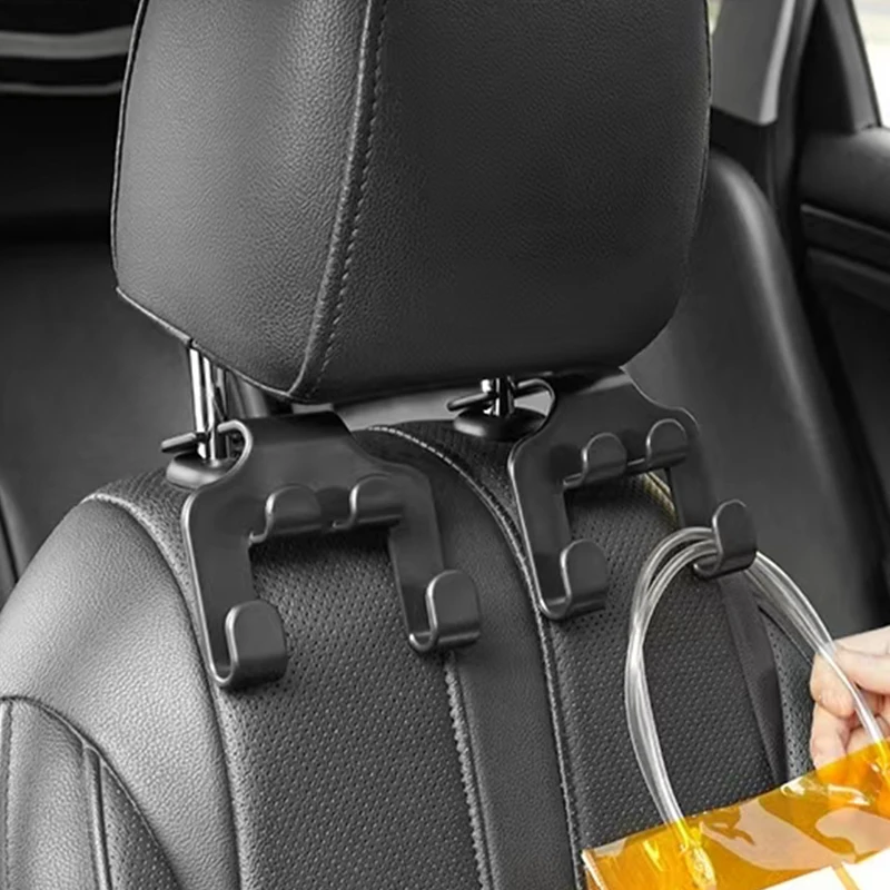 Mobile Phone Holder Car Back Seat Hook Hanging Storage Lazy Rear Seat Phone Stand Headrest Bracket For iPhone Samsung All Phone