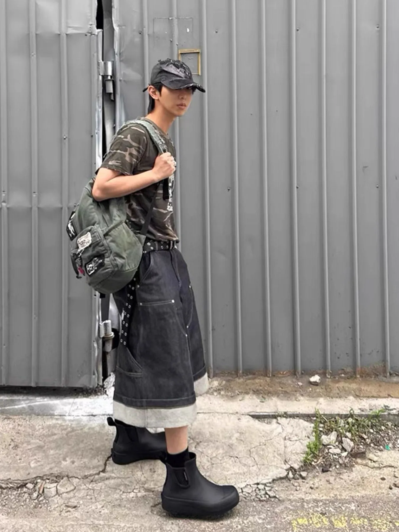 

Ailz American High Street оригинальные ковбои мужские летние винтажные свободные леггинсы длиной семь четвертей модная рабочая одежда