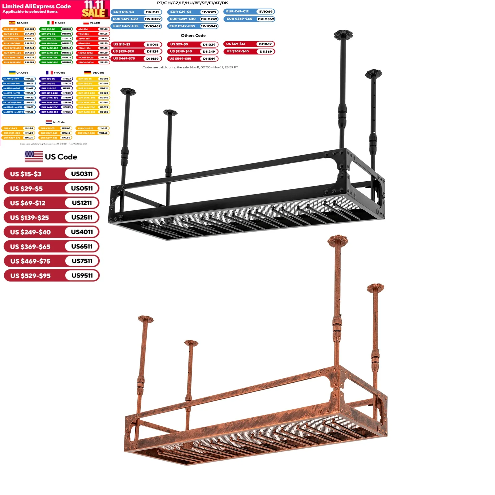 

Vintage Bar Hanging Wine Bottle Holder Floating Shelf Ceiling Mounted Shelf Champagne Glass Rack Kitchen Wine Cellar 100cm