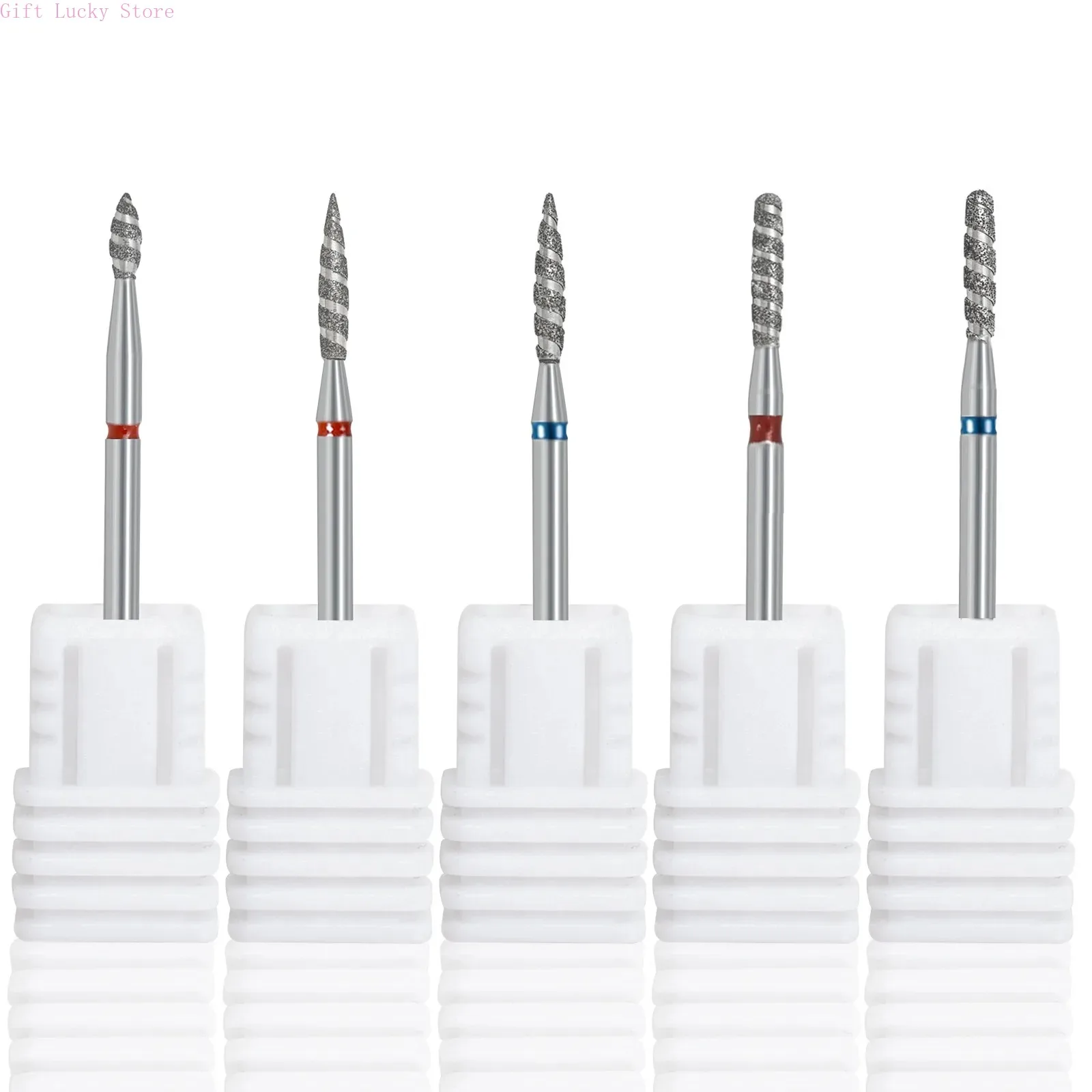 3/1 Tornado Vlam Diamant Nagelboor Frezen Pedicure Diamant Bramen voor Elektrische Polijstmachine Accessoires Nail Art Gereedschap