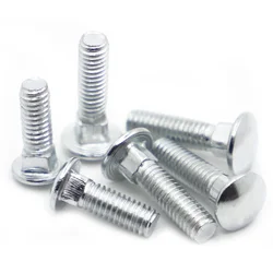 GB12 DIN603 Galvanization Steel Truss Round Head Square Neck Carriage Screws Coach Bolt M4 M5 M6 M8 M10 M12 for Shelf Desk