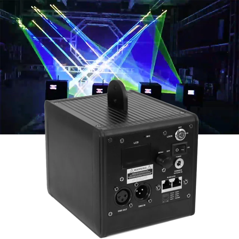 

AOPU 1W 2W 3W 4W 5W RGB Laser Light Control by Real-time Drawing App Laser Projector Animation Laser Stage Light for Wedding DJ