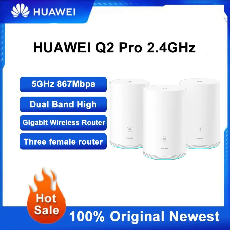 Huawei Q2 Pro Three Female Router Gigabit Home Port Wireless Trough the Wall Wifi Smart Fiber Villa Dual Frequency