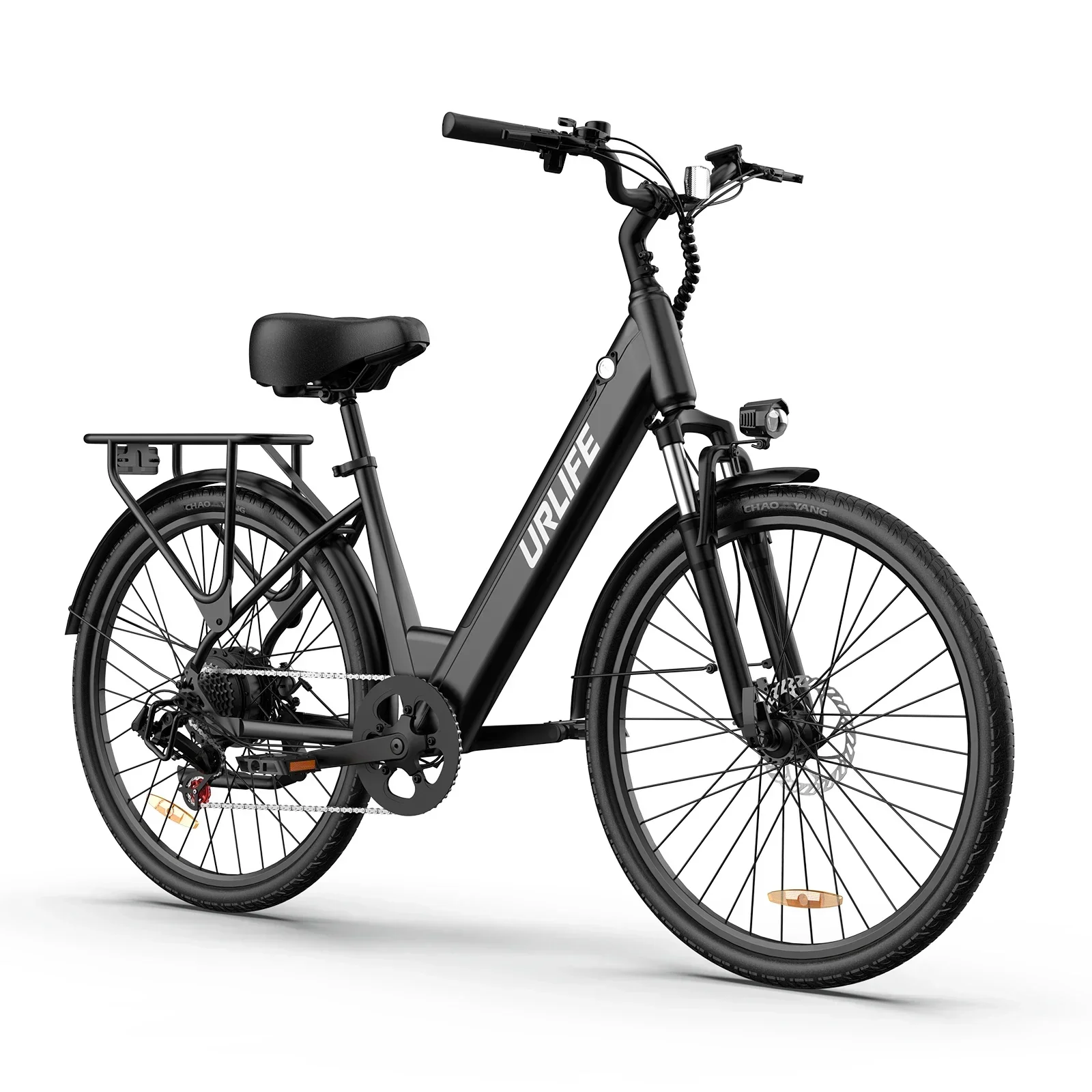 

URLIFE E26 Adult EBike 250W 48V10.4AH Battery City Commuter Electric Bike 26 Inch Tires Electric Bicycle
