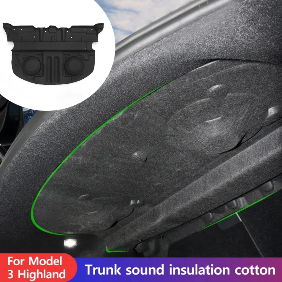 

For Tesla Model 3 Highland 2025 Trunk Cover Sound Insulation and Dustproof Cotton Engine Noise Reduction Trunk Accessories