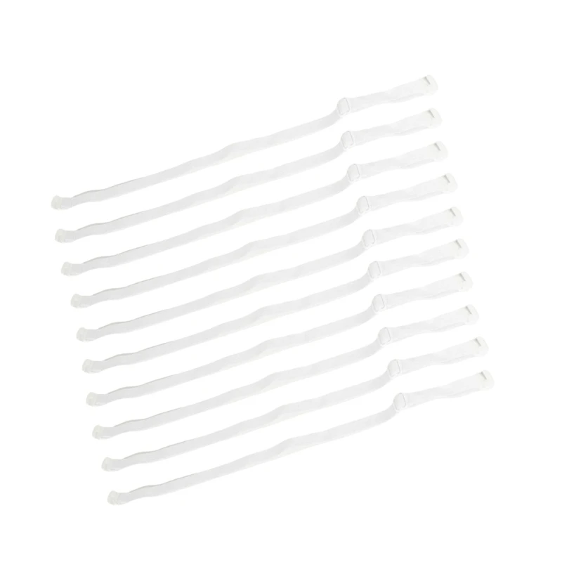 62KE Adjustable 1cm Width BowTie Black/White Elastic Band For Men Women Teens