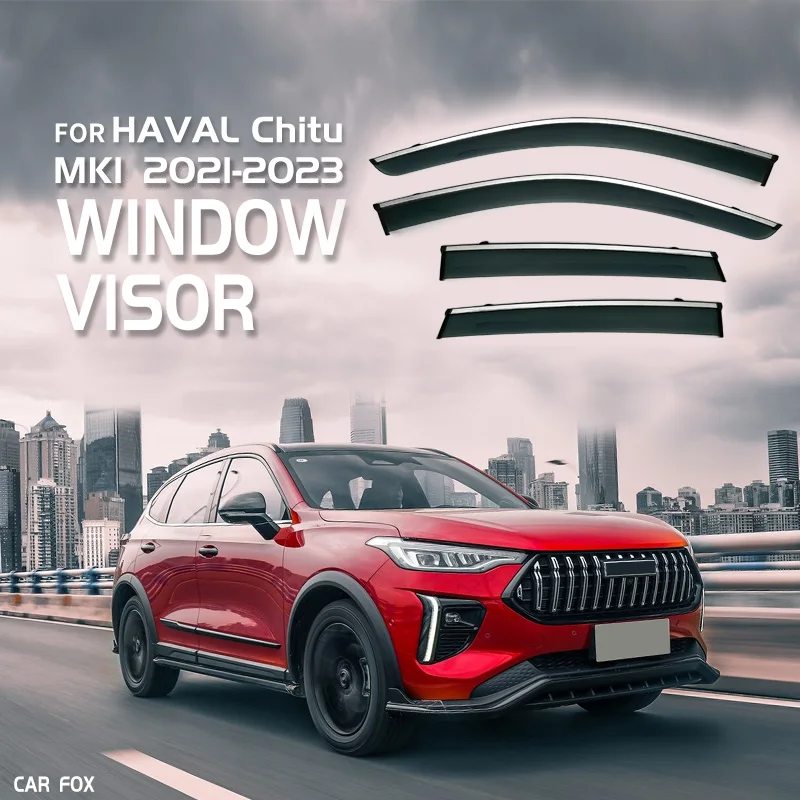 

Пластиковый оконный козырек для пикапа HAVAL Chitu MK1 2021-2023