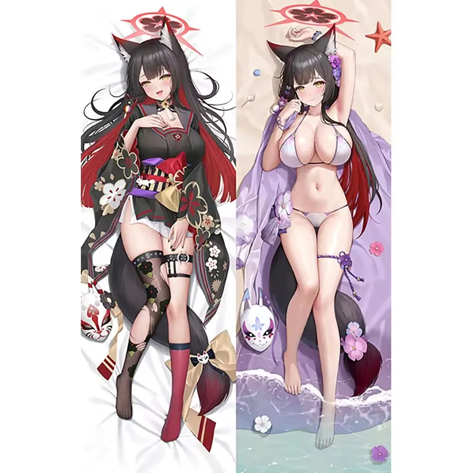 

Anime K Wakamo Blue Archive Gaming Cartoon Dakimakura Hugging Body PillowCase Cosplay Long Cushion Pillow Cover Gift