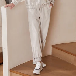 K1357W high quality 80% Combed cotton sweatpants women's loose Ladies casual pants womens Clothing