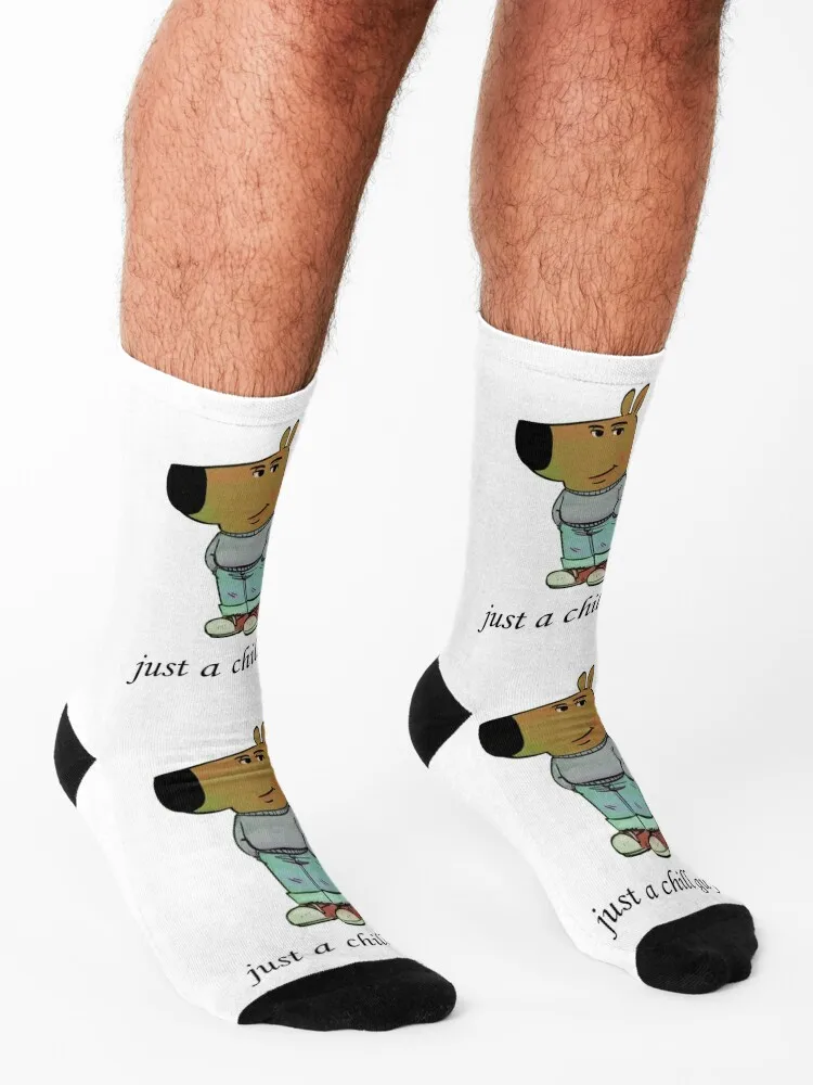 Just a chill guy Socks funny gift aesthetic heated FASHION Socks For Women Men's
