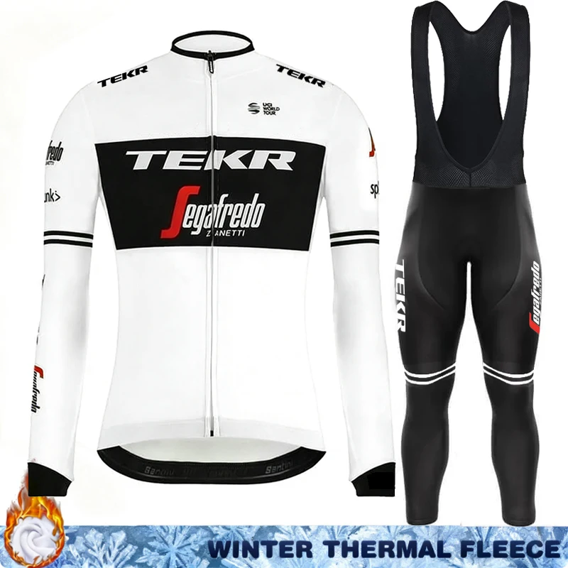 TEKR الرجال بدلة ركوب الدراجات الصوف جيرسي الملابس 2026 الشتاء السراويل الحرارية رجالي الزي الطريق الدراجات جاكيتات Termal مريلة دراجة هوائية جبلية #5