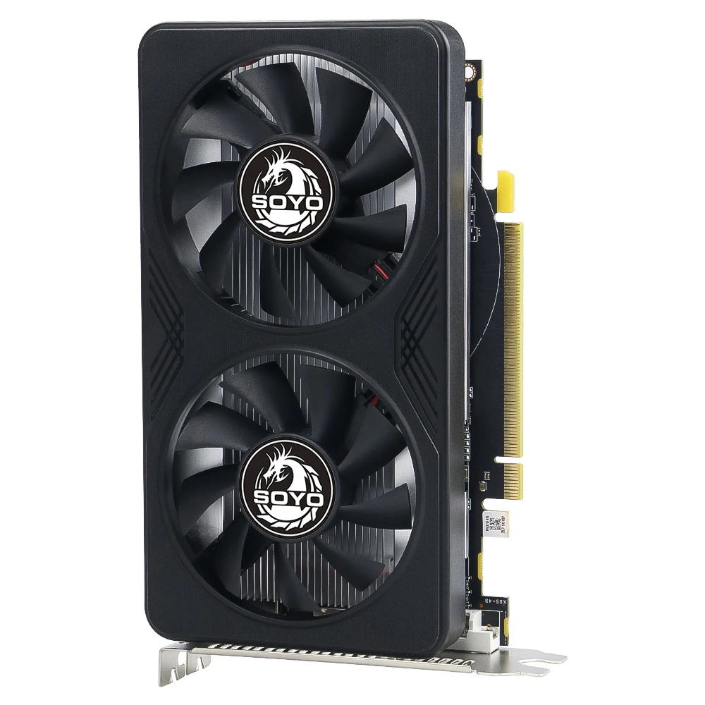 بطاقات الرسومات SOYO R9 370 4G DDR5 256bit HDMI التوافق + DP + DVI لمكونات كمبيوتر ألعاب سطح المكتب GPU بطاقة الفيديو