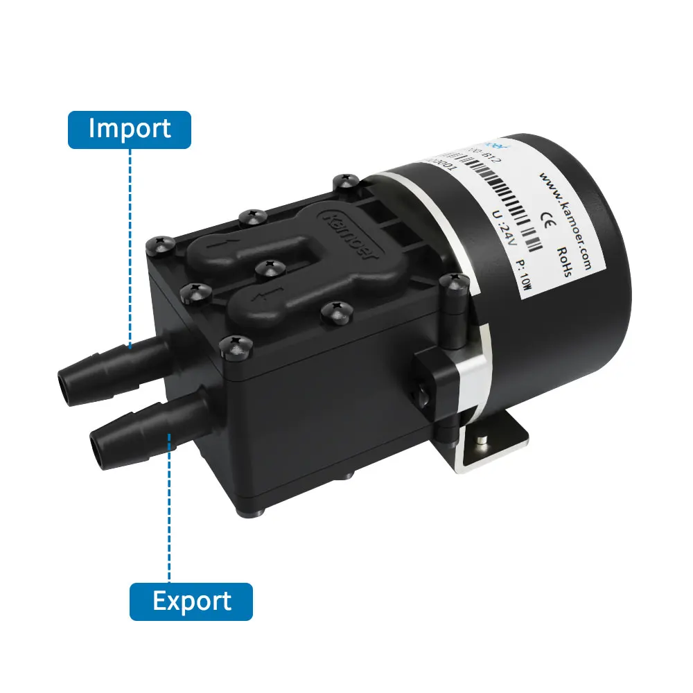 Imagem -02 - Kamoer Micro Diafragma Líquido Bomba Auto-priming Bomba Inkjet Pressão Kdlp1200 12v 24v Brushless Motor 0.3mpa