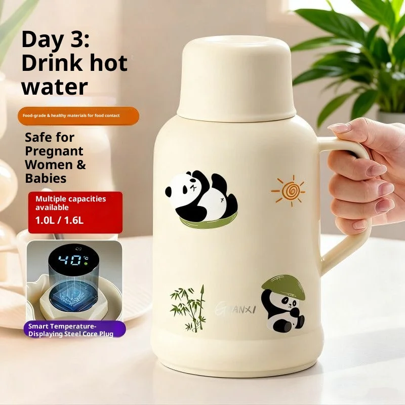 Gianxi Insulated kettle  hot water kettle  large capacity  thick insulated bottle hot water bottle  office small thermos