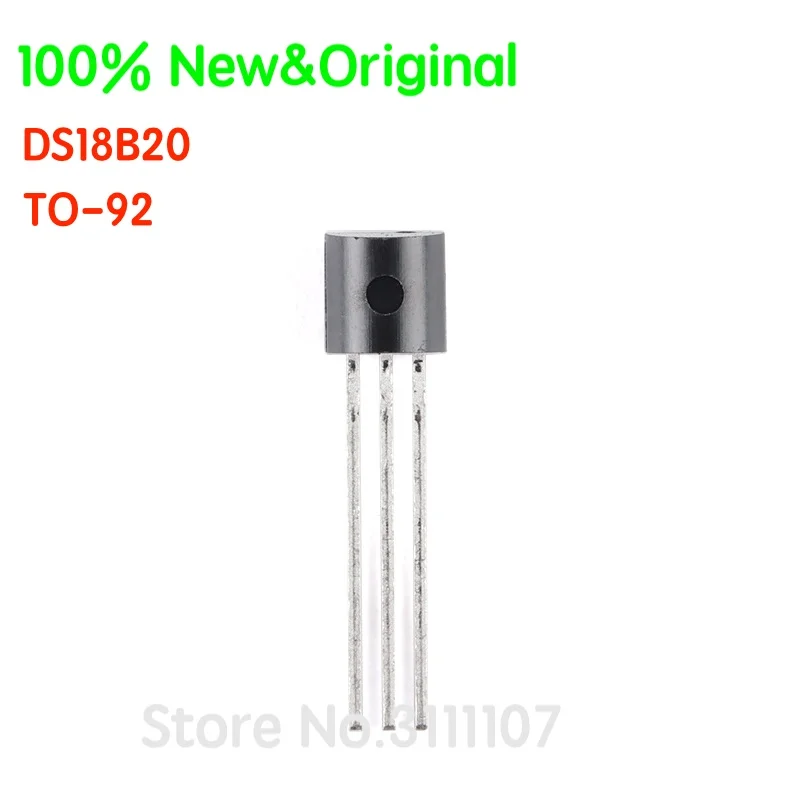 10PCS/LOT  DS18B20 TO-92 Single Bus Temperature Sensor Chip 100% New&Original