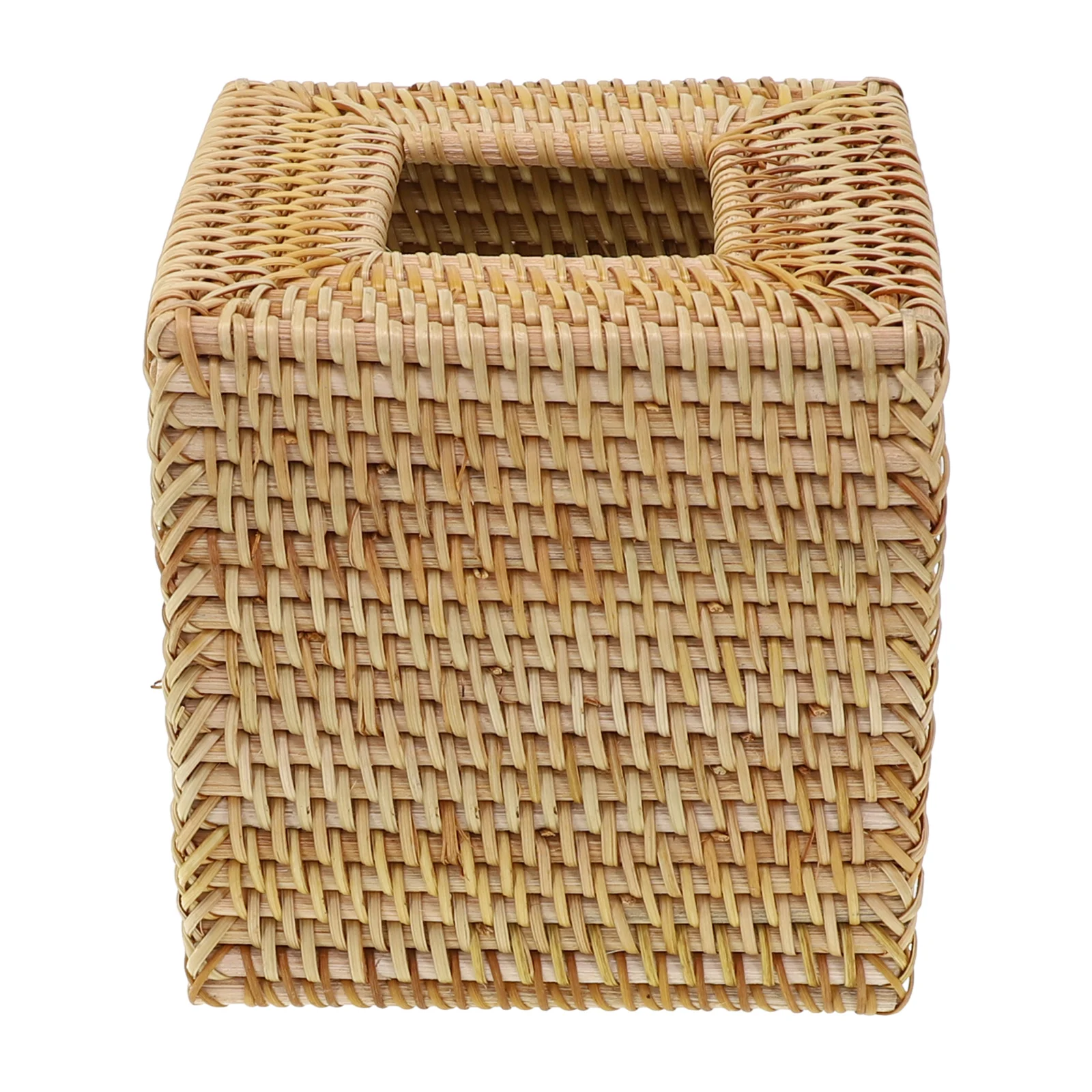 

Holder Tissue Box Cover Toilet Paper Wicker Handmade Rattan Square Standard Classic Decor Functional Living Room
