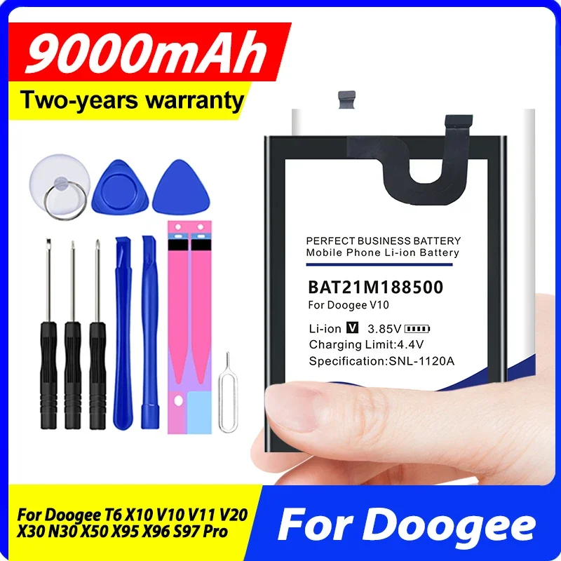 

New BAT18702000 BAT21ZN1336000 BAT21M188500 BAT21ZN1318500 Battery For Doogee T6 X10 V10 V11 V20 X30 N30 X50 X95 X96 S97 Pro