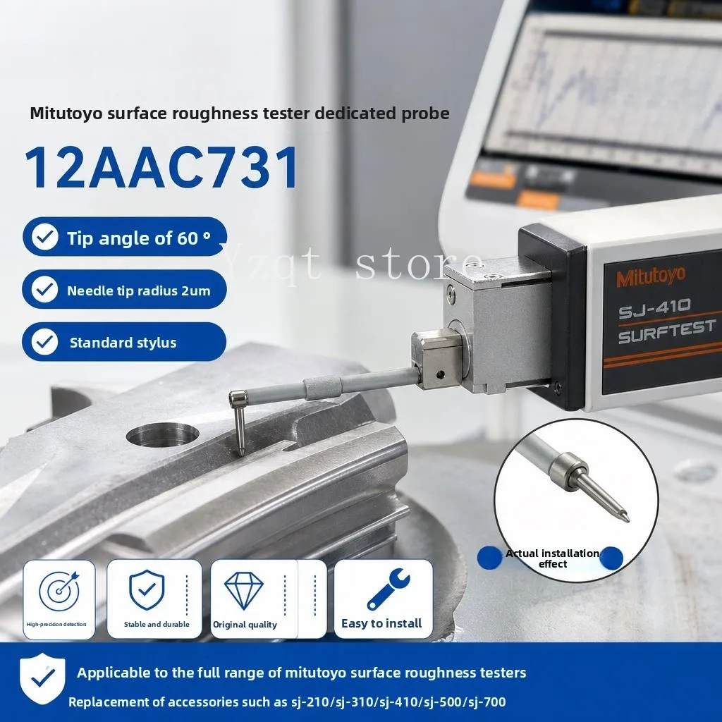 Roughness meter stylus 12AAC7312μm diamond 60 degree needle die/gear/bearing roughness detection